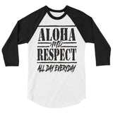 3/4 sleeve raglan shirt